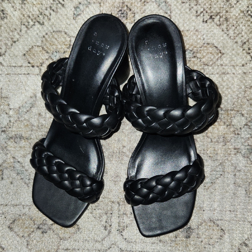 Black Braided Women's Sandals
